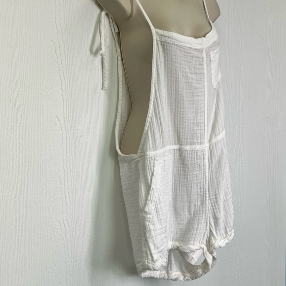 Abercrombie & Fitch - White Lightweight Adjustable Strap Short Romper Size XL - Picture 3 of 9
